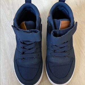 Children’s Place Navy and Tan high top Kids Sneakers